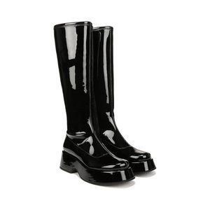 Sam Edelman Boots Kimberly Black Knee High Moto Boot